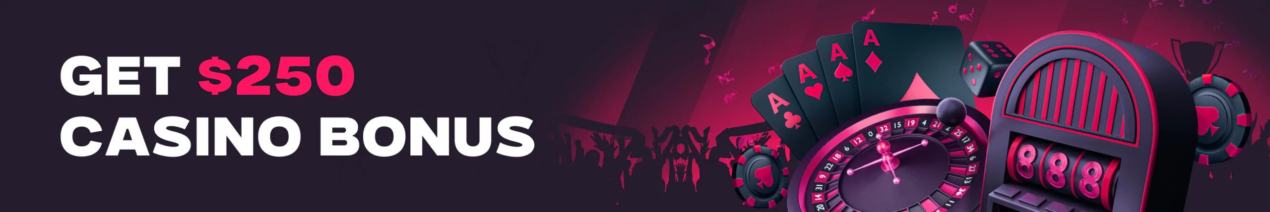 25% Bonus bis zu €250 - Live Casino, Slots & Games, Virtual Sports - Code CAS250N